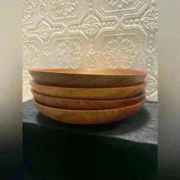 MCM Teak Thailand by Winsome 7  Piece Salad Bowl Set with Sticker - Picture 6 of 16